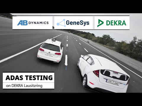 AB Dynamics, GeneSys Elektronik, DEKRA teamed up for ADAS testing, showing turnkey solutions