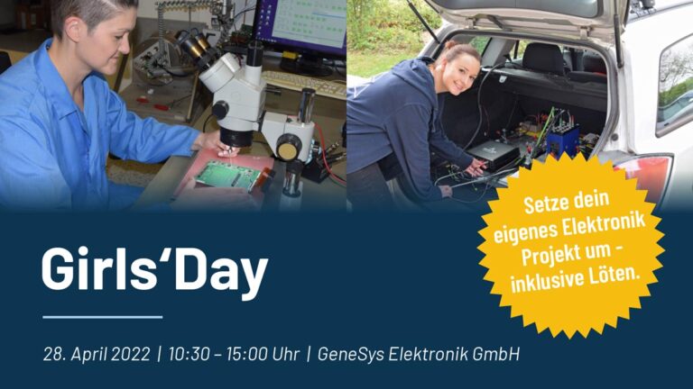 Girls‘ Day / 28. April 2022, 10:30 bis 15:00 Uhr