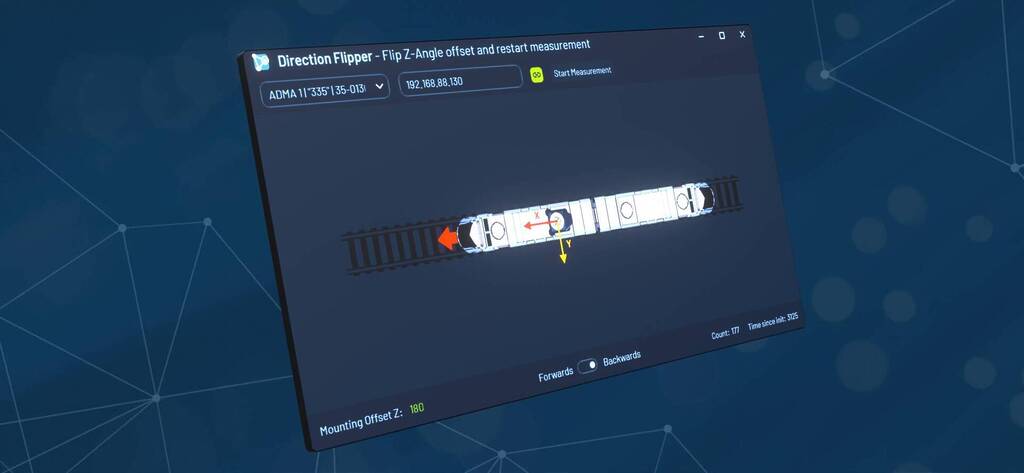 Direction flipper from the ADMA Data Logger