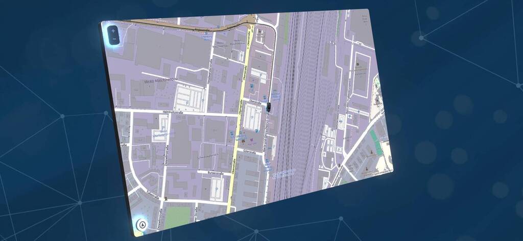Map Widget from the ADMA Data Logger