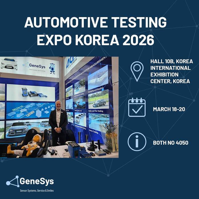GeneSys announce at the Automotive Testing Expo Korea 2026 -