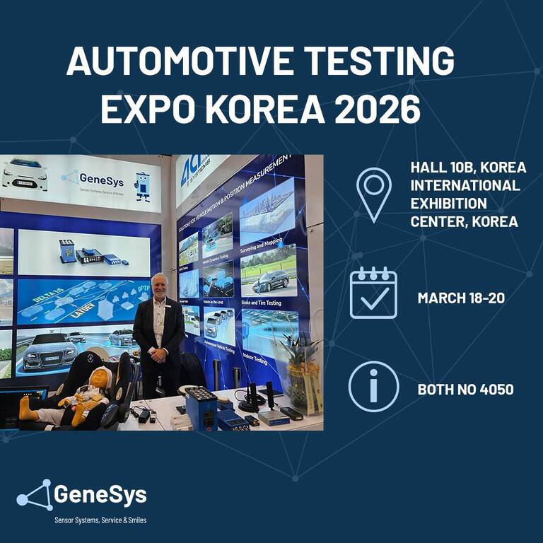 GeneSys announce at the Automotive Testing Expo Korea 2026 -