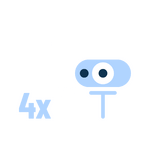 multi camera and microphone support icon